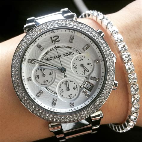 michael kors watch real diamonds